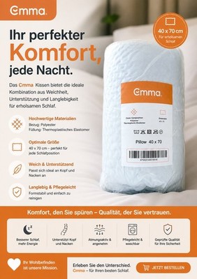 Emma Kissen 40x70   Neue Version / Neues Modell   Originalverpackt