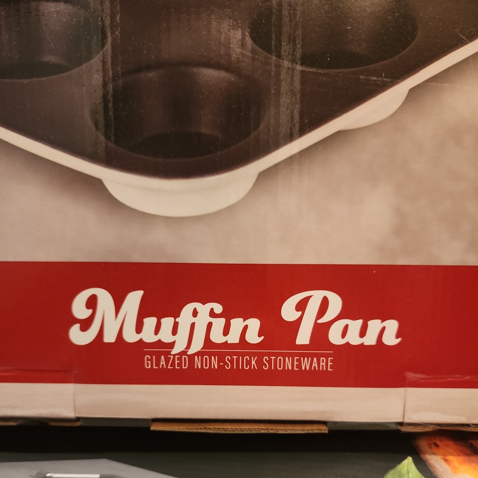 Parini Non-Stick Glazed Stoneware 12 Cup Muffin Pan Brand Backware New In Box! 