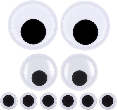 10PCS Large Googly Eyes, 3 Different Size Self-Adhesive Giant Googly Eyes for Cr