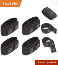 Duty Belt Keeper with Double Snaps - 4 Pack for Security  Tactical Use