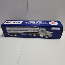 Mobil Limited Edition Toy Tanker Truck Coin Bank Operating Lights Sound 99' New