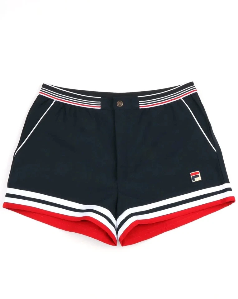 Fila Vintage Dyer Shorts Navy Red White - Image 1 of 1