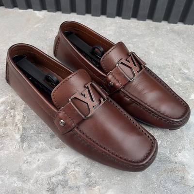 Louis Vuitton Monte Carlo Moccasins Brown Patina Leather 7.5  display picture 1