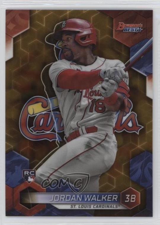2023 Bowman's Best Gold Refractor 25/50 Jordan Walker #65 b4d