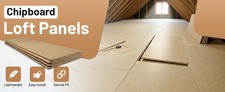 Trade Store Chipboard Loft Panels - Loft Flooring - 18mm - 1220 x 253mm - 3 Pack