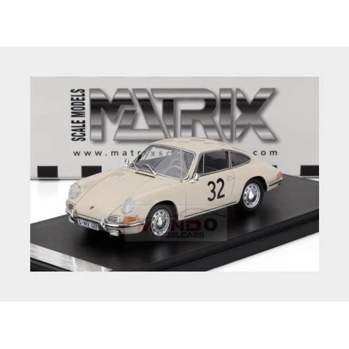 1:43 MATRIX Porsche 911S Coupe #32 Test 24H Le Mans 1966 White MXR41607-012 - Immagine 2 di 2