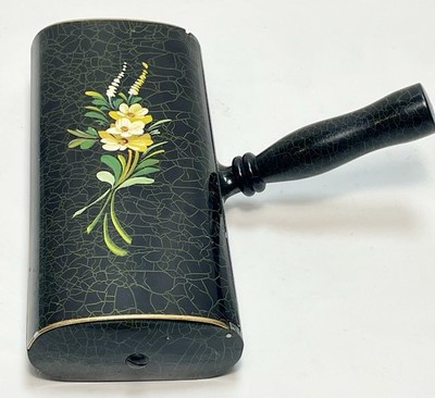 Vintage Le Grillon  Metal Table Crumb Broom Butler  Hand Painted Made In France