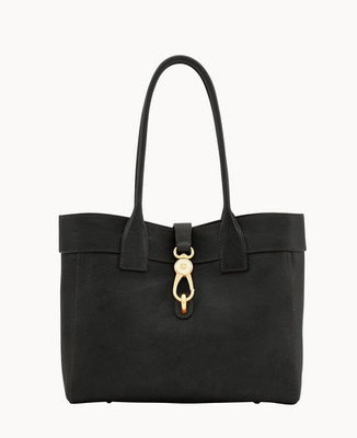 Dooney & Bourke Florentine Leather Amelie Tote Black Defects