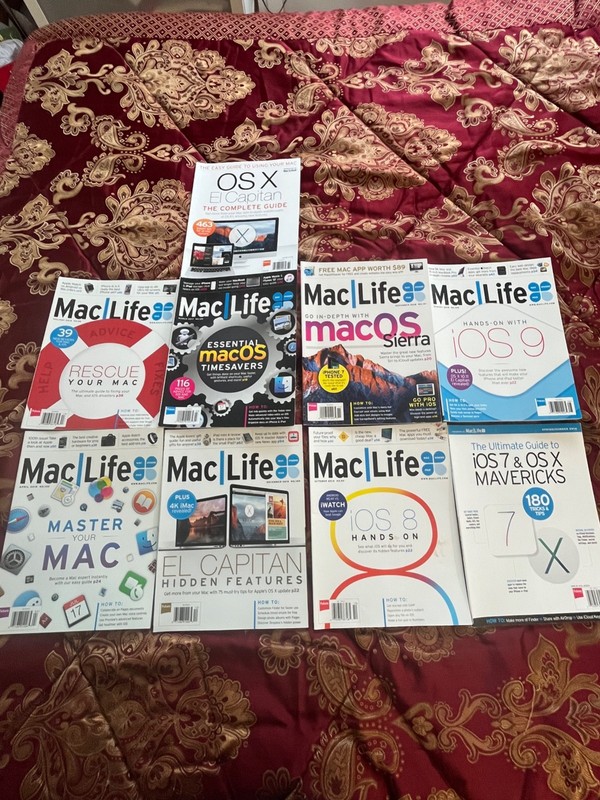 Mac Life Magazines 9 Issues Brand New