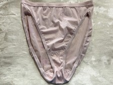 Vtg WARNER'S 5128 Not So Innocent Nudes Hi Leg Sz 10 Pink