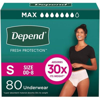 Depend Fresh Protection Adult Diapers, Incontinence  Postpartum Bladder Leak ...