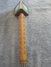 SAMUEL ADAMS 3-SIDED SEASONAL BREW WOODEN TAP HANDLE 4 CHANGEABLE TABS-13.5"