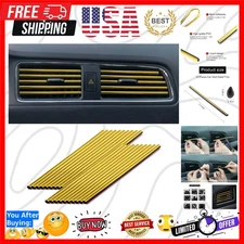 20 Pieces Car Air Conditioner Decoration Strip for Vent Outlet, Universal Wat...