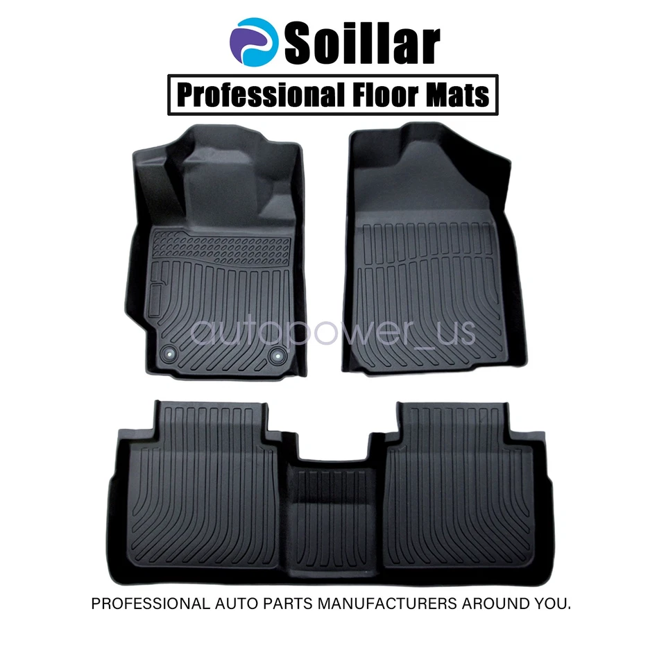 Juego de 3 alfombrillas delanteras y traseras para todo tipo de clima Toyota Camry TPE 2007-2011 Foto 2 de 4