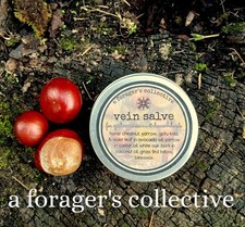 vein salve , horse chestnut , herbal balm , vein health , aforagerscollective
