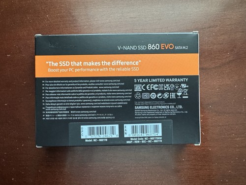 Samsung 860 EVO 1 To SATA M.2 V-NAND SSD M.2 SSD 1 To MZ-N6E1T0 - Photo 2/4