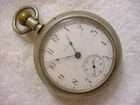 Vintage large antique 1800 Porcelain Dial ELGIN RAILROAD pocket watch