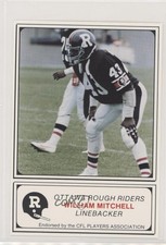 1982 Jogo Ottawa Rough Riders Willie Mitchell #15 1c7