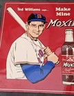 New ListingStarts@$50 Vtg Ted Williams Moxie Sign Baseball Soda Advertising Collectible