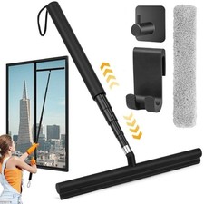 Telescopic Shower Squeegee Bathroom Window Glass Cleaning Wiper Home Cleaner