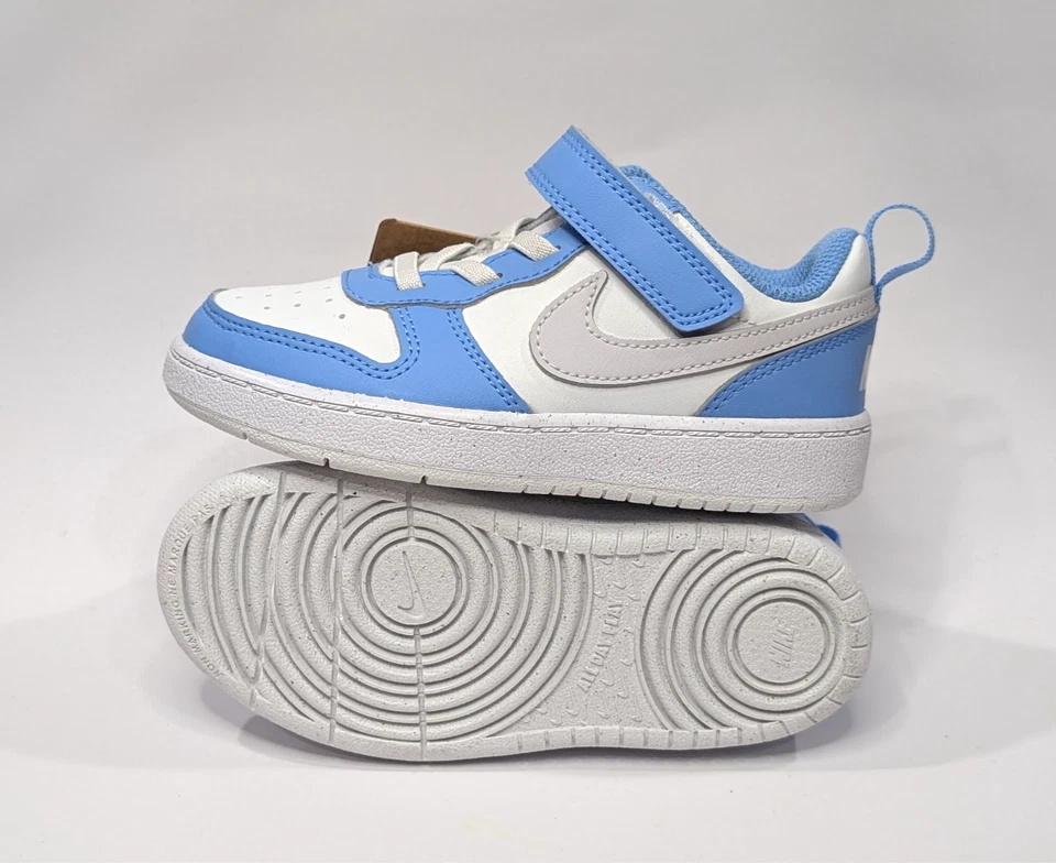 耐克 Court Borough Low Recraft (TD) 白色/灰色/黑色 学步儿童 男孩运动鞋-Asst 尺码 — 第 4/4 张图片