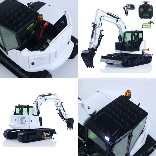 C308 1/14 RC Hydraulic Excavator 4 Valve 2Arm Digger Upgraded Ver Metal Bucket - Picture 12 of 12