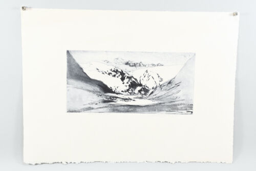 P25S40 - Wolfgang Werkmeister (*1941) gravure paysage, signée à la main, datée 86 - Photo 1/12
