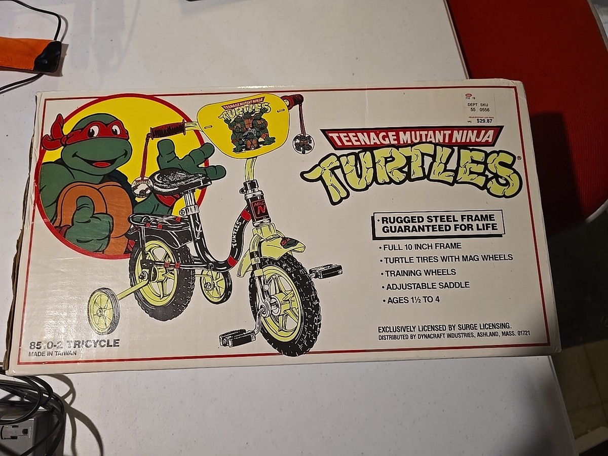 1990 Teenage Mutant Ninja Turtles Tricycle Brand New Factory