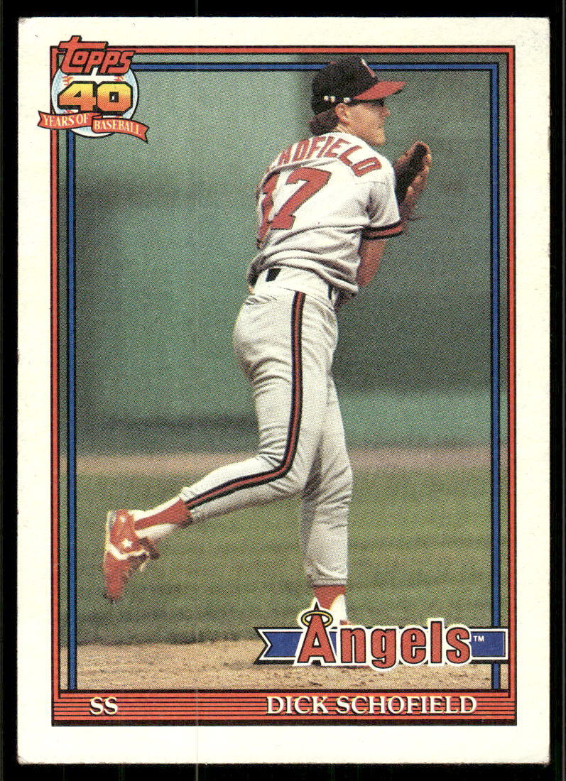 1991 Topps #736b Dick Schofield