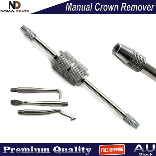 Dental Crown Remover Manual Restoration Instruments Bridge Removal with 3 Tips - Picture 3 of 4