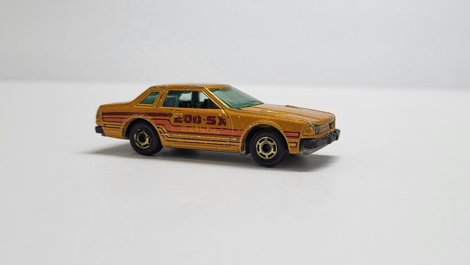 Vtg Hot Wheels 1981 Datsun 200SX #3255 MetalFlake Gold GHO Wheels Malaysia
