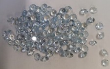 AQUAMARINE 7 MM ROUND CUT COMMERCIAL GRADE CLOSE OUT EARTH MINED AND TREATED