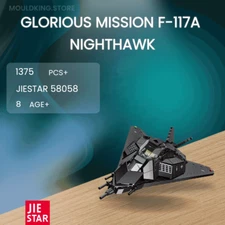 JIESTAR 58058 Glorious Mission F-117A Nighthawk with 1375 Pieces