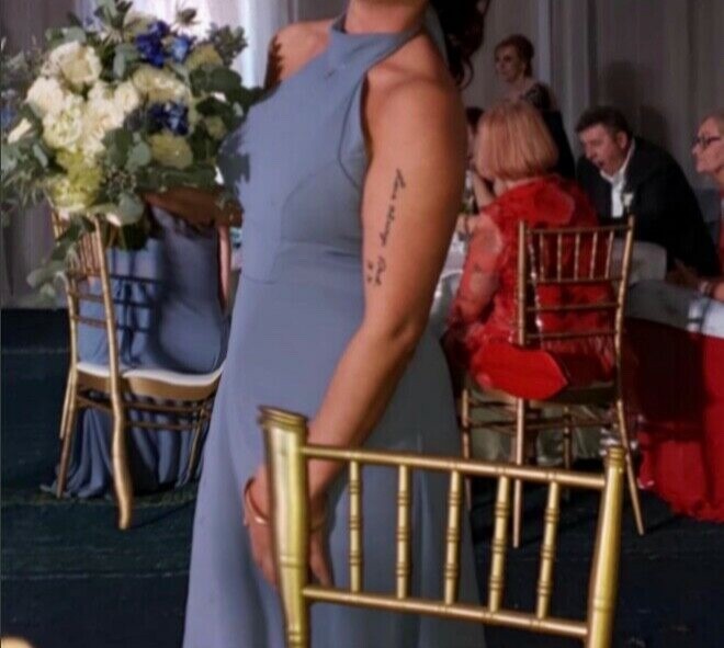 Amsale Sophia Bridesmaid Dress Size 6 in Slate