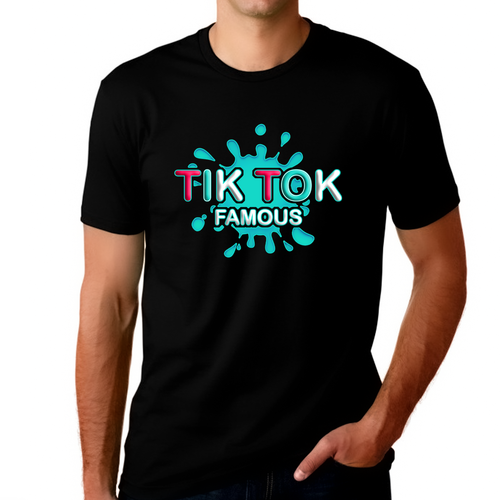 TIK TOK Famous TShirt for Men TIK TOK Shirts for Adults TIK TOK T
