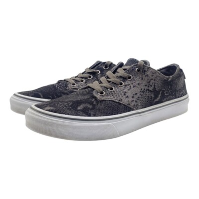 Vans Authentic Suede Snakeskin Snake Print Low Top Sneaker Gray Women’s  Size 10