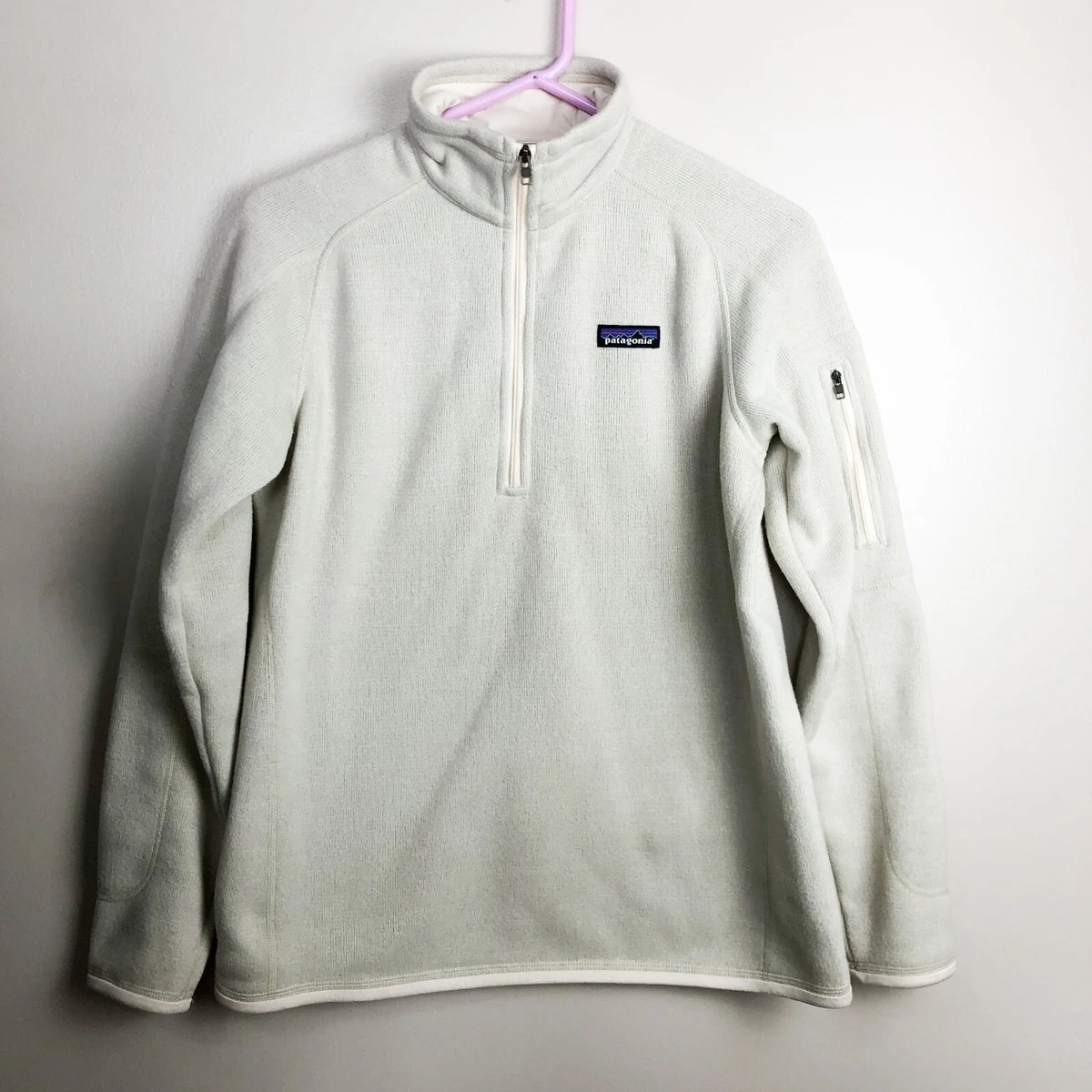 Patagonia Women s Better Sweater 1 4 Zip Fleece Cream Womens Large STY25617