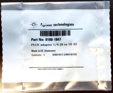 Agilent PEEK adapter  1/4-28 to 10-32 (0100-1847)