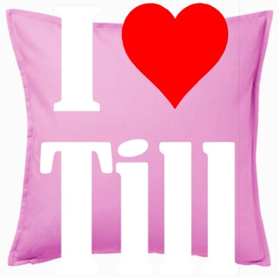 I Love Till Kissenbezug Pink Ich Liebe Till 116449