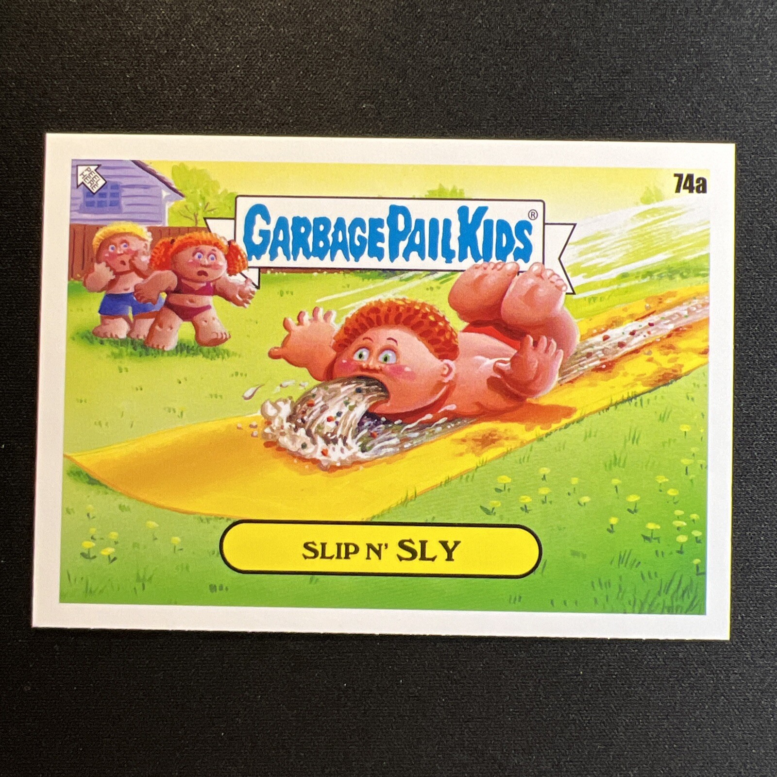 2024 Topps Garbage Pail Kids Series 1 #74a Slip N SLY Pig Gun Fun Card