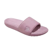All in Motion Womens Cushioned Slides Contour Footbed Slide Sandals Purple 10