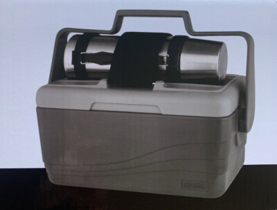 THERMOS Lunch Lugger Combo 1L Vacuum Insulated S/S Flask & 6.6L Insulated Cooler