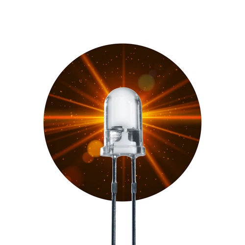 20 x LUMETHEUS LED Diode 5 mm orange 3000 mcd Leuchtdiode rund klar 2 Pin