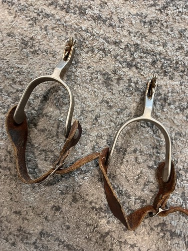 Vintage Cowboy Cow Girl Spurs Made In Japan Western Horse