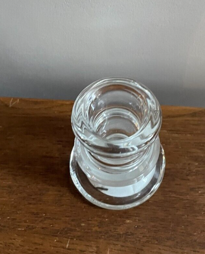 Single Glass Candle Holder - Perfect Condition - Picture 2 of 3