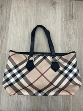 Sac Burberry Beige Cabas En Toile 