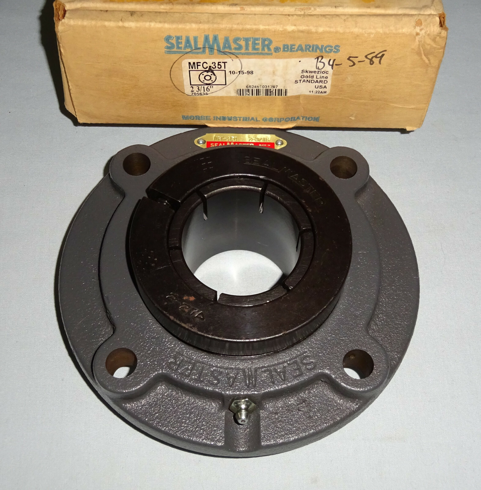 Sealmaster MFC35T Piloted Flange Bearing Shaft 2 3/16" MFC35T NEW eBay