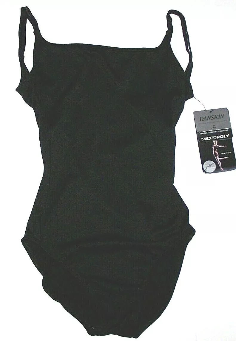 Danskin Leotard Bodysuit Camisole Split Strap MicroPoly 4350 New Women P XS