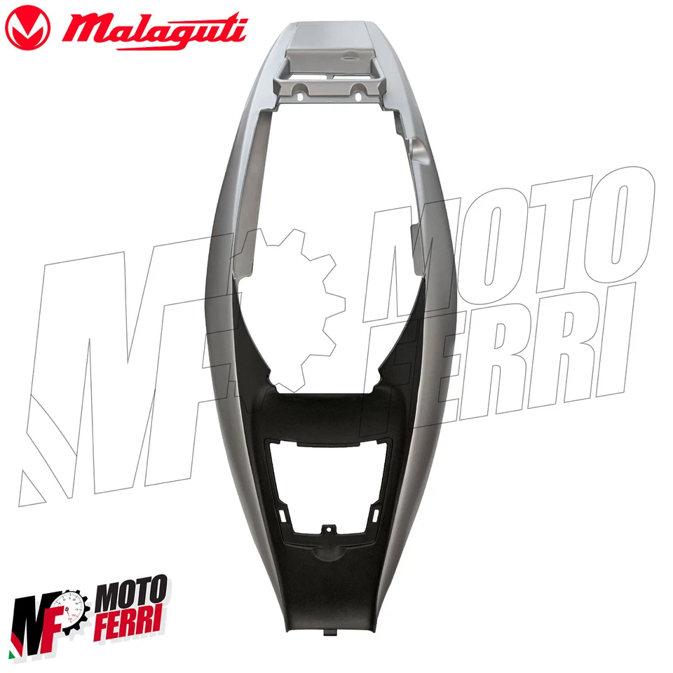 MF3062 Carena Codone posteriore Argento Opaco Malaguti F12 Phantom 1994 - 2000 - Immagine 2 di 4