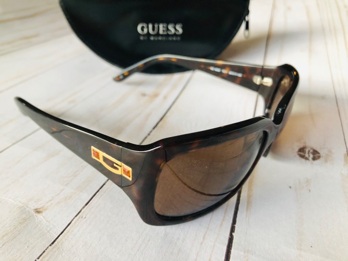 Marciano by Guess Tortoiseshell Sunglasses with Red-Brown Lenses Guess Marciano GM 651 TOR-34 Tortoise Brown Sunglasses 58 17  main image 3